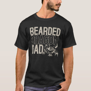 Pet Eigenaar Pap Lizard Reptile Fathers Day Beared T-shirt
