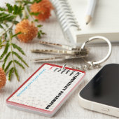Pet Emergency Information Kaart v3 Sleutelhanger (Voorkant Rechts)