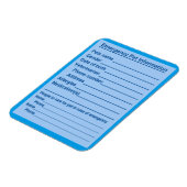 Pet Emergency Information Magnet Magneet (Linkerzijde)