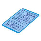 Pet Emergency Information Magnet Magneet (Linkerzijde)