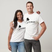 Pet en boog Stropdas "Groom" Shirt (Unisex)
