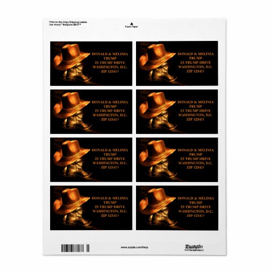 PET EN BOOTS ETIKET (Full Sheet)