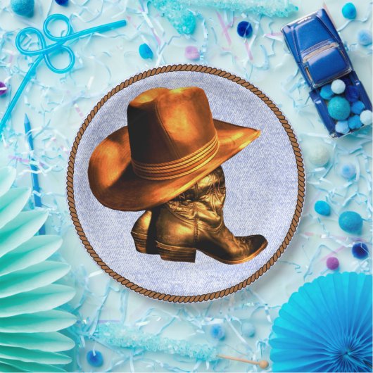 PET EN BOOTS PAPIEREN BORDJE (Feest)