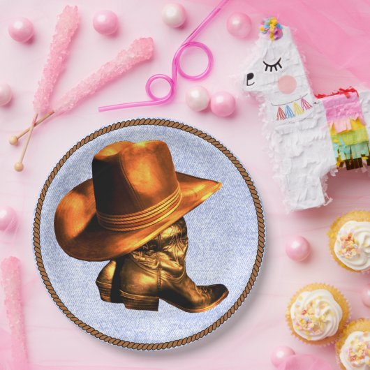 PET EN BOOTS PAPIEREN BORDJE (Feest)