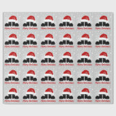 Pet en Boots voor de kerstman Cadeaupapier (Vlak)