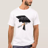 Pet en Diploma Klasse van 2025 Afstuderen T-shirt (Voorkant)