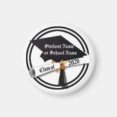 Pet en Diploma Klasse van 2026 Afstuderen Magneet (Voorkant)