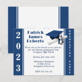 Pet en diplomaat, donkerblauw Afstuderen Kaart (Voorkant / Achterkant)