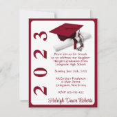 Pet en diplomaat, kardinaal rood Afstuderen Kaart (Voorkant)