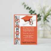 Pet en diplomaat, Oranje Afstuderen Kaart (Staand voorkant)