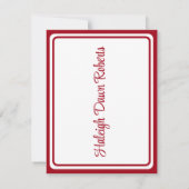 Pet en diplomaat, rood Afstuderen Kaart (Achterkant)