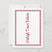 Pet en diplomaat, rood Afstuderen Kaart (Achterkant)