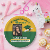 Pet en diplomatie, Groen en Gold Afstuderen Papieren Bordje (Feest)