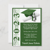 Pet en diplomatie, Groene Achtergrond Afstuderen Kaart (Voorkant)