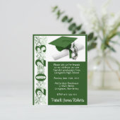 Pet en diplomatie, Groene Achtergrond Afstuderen Kaart (Staand voorkant)