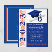 Pet en diplomatie, Oranje en blauw Afstuderen Kaart (Voorkant / Achterkant)