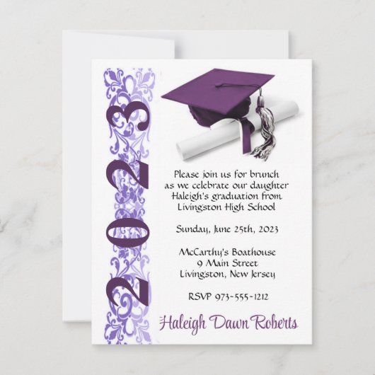 Pet en diplomatie, Paars Afstuderen Kaart (Voorkant)