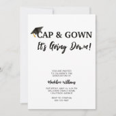 Pet en gans Het gaat naar beneden Afstuderen Kaart (Voorkant)