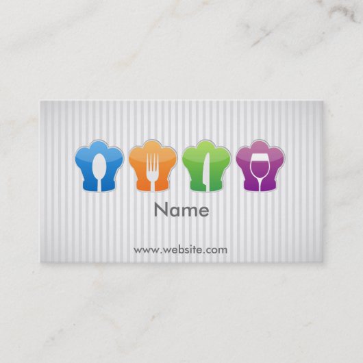 Pet en gereedschap op de kaas visitekaartje (Voorkant)