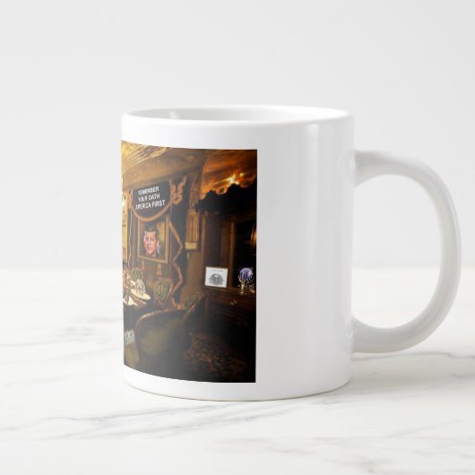 pet en grip op klimaatverandering grote koffiekop (Rechts)