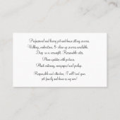 Pet en House Sitting Husky and Sunflower Visitekaartje (Achterkant)