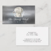 Pet en keukengereedschap | Metaal Visitekaartje (Voorkant / Achterkant)