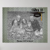 Pet en kwastje Afstuderen Lijst Voeg je foto toe Poster (Voorkant)