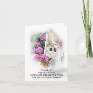 Pet en mand op de Azalea Garden Sympathie Bedankkaart