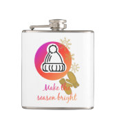  Pet en Mittens Winter Season Bright Heupfles (Voorkant)