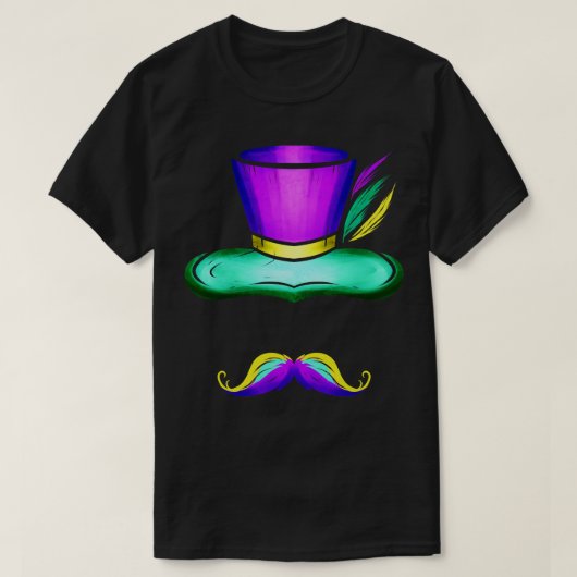 Pet en snor voor t-shirt (Design voorkant)