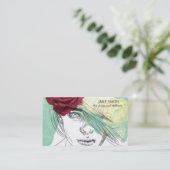 Pet en stijlvolle Milliner millinery Visitekaartje (Staand voorkant)