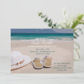 Pet en strand tonen Bachelorette Party Kaart (Staand voorkant)