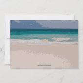 Pet en strand tonen Bachelorette Party Kaart (Achterkant)