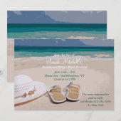 Pet en strand tonen Bachelorette Party Kaart (Voorkant / Achterkant)