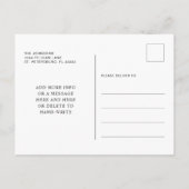 Pet en Tassel Gold Marble Graduation Party Uitnodiging Briefkaart (Achterkant)