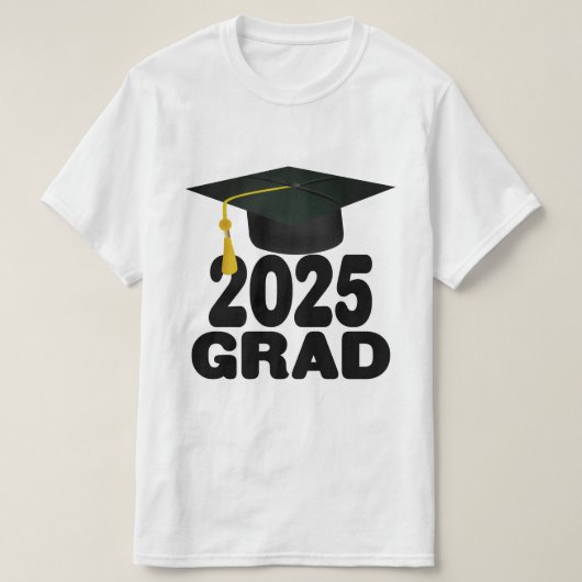 Pet en Tassel Klasse van 2025 Afstuderen T-shirt (Design voorkant)