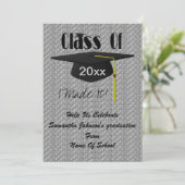 Pet en Tassel Schattigee Graduation Party Kaart (Staand voorkant)