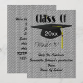 Pet en Tassel Schattigee Graduation Party Kaart (Voorkant / Achterkant)