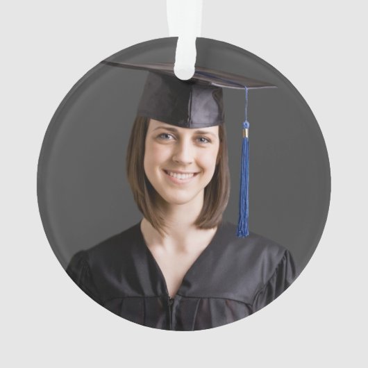 Pet- en Tassel-versiering - Afstuderen fotocadeau Ornament (achterkant)