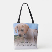 Pet Family 2 foto gedenkteken Tote Bag (Achterkant)