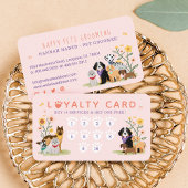 Pet Family Pet Care & Grooming Paw Print Loyalitei Visitekaartje