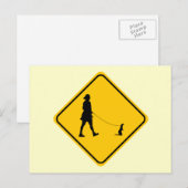 Pet Ferret Crossing Briefkaart (Voorkant / Achterkant)