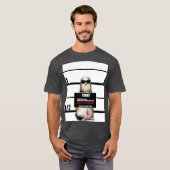 Pet Ferret Funny Ferret Thief Mugshot Gift T-shirt (Voorkant volledig)