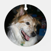 Pet FIRST CHRISTMAS Buffalo Pset 2 Fotonaam Metalen Ornament (Achterkant)