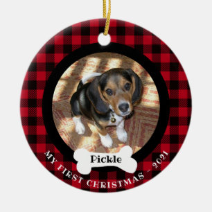 Pet First Kerstbuffel Pset 2-foto 2 zijkant Keramisch Ornament