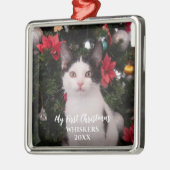 Pet First Kerstmis Modern Metalen Ornament (Links)