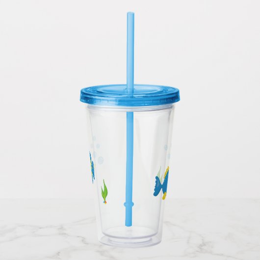 Pet Fish Bowl Aquarium Acryl Drinkbeker (Rechts)