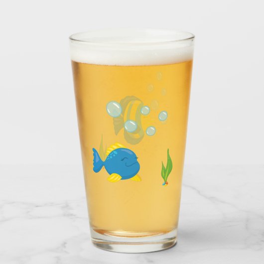 Pet Fish Bowl Aquarium Glas (Voorkant gevuld)