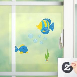 Pet Fish Bowl Aquarium Glass Raamsticker