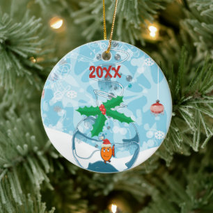 Pet Fish kerstparen Foto Ornament